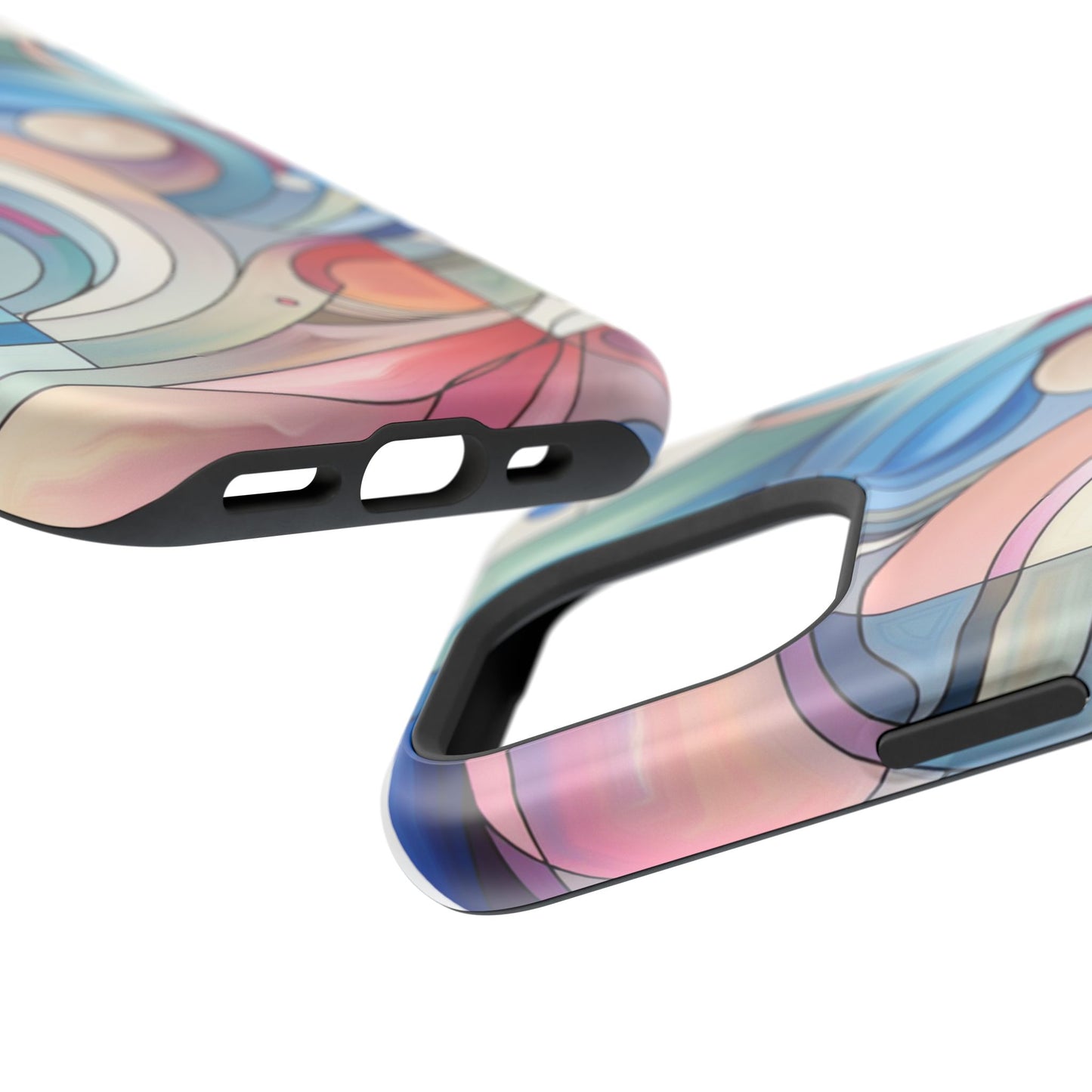 Artistic Magnetic Phone Case | Abstract Colorful Design, Unique Gift for Artists, Stylish Protection, Holiday Essentials, Phone Accessory