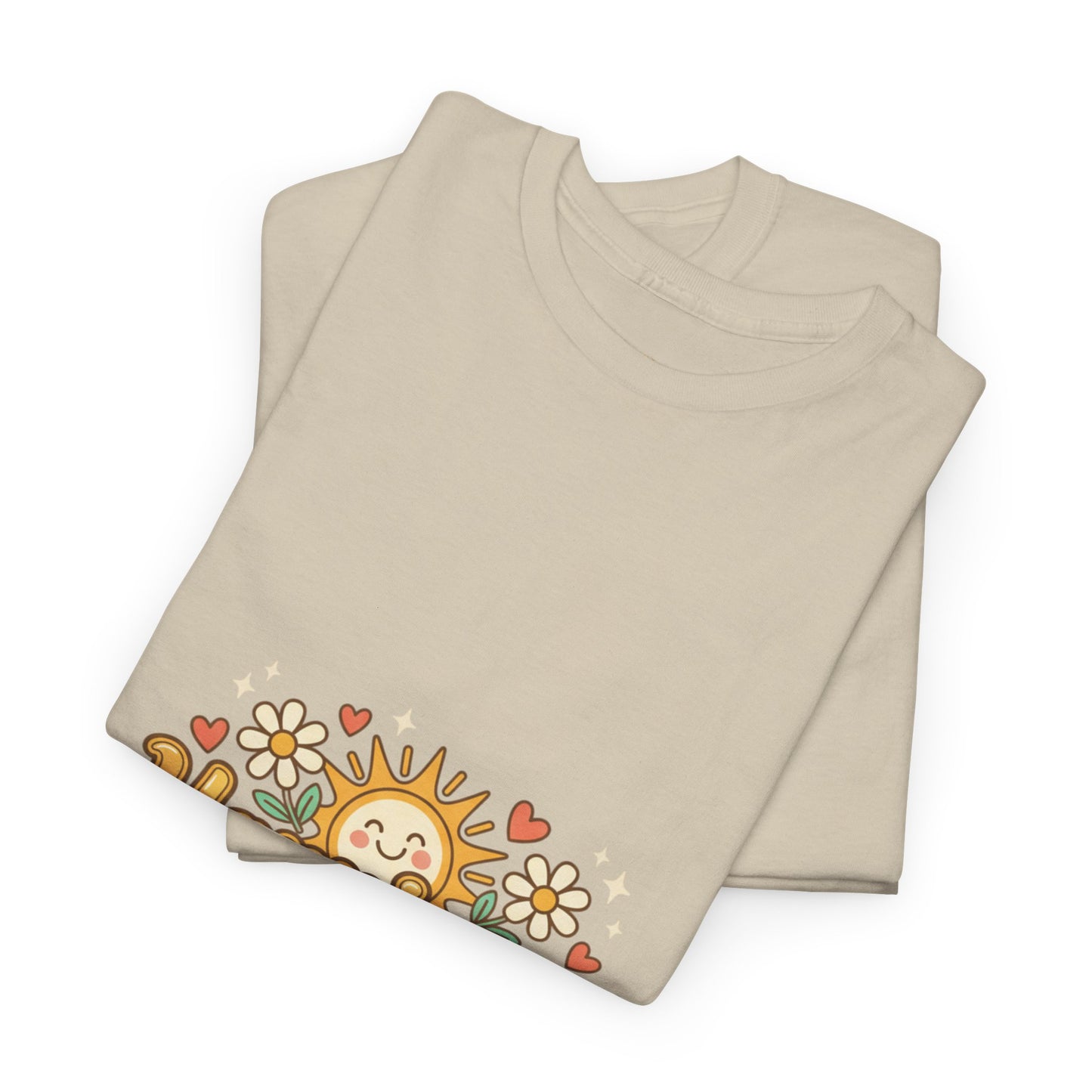 T-Shirt — "Happiness" Retro Sunflower Graphic Tee