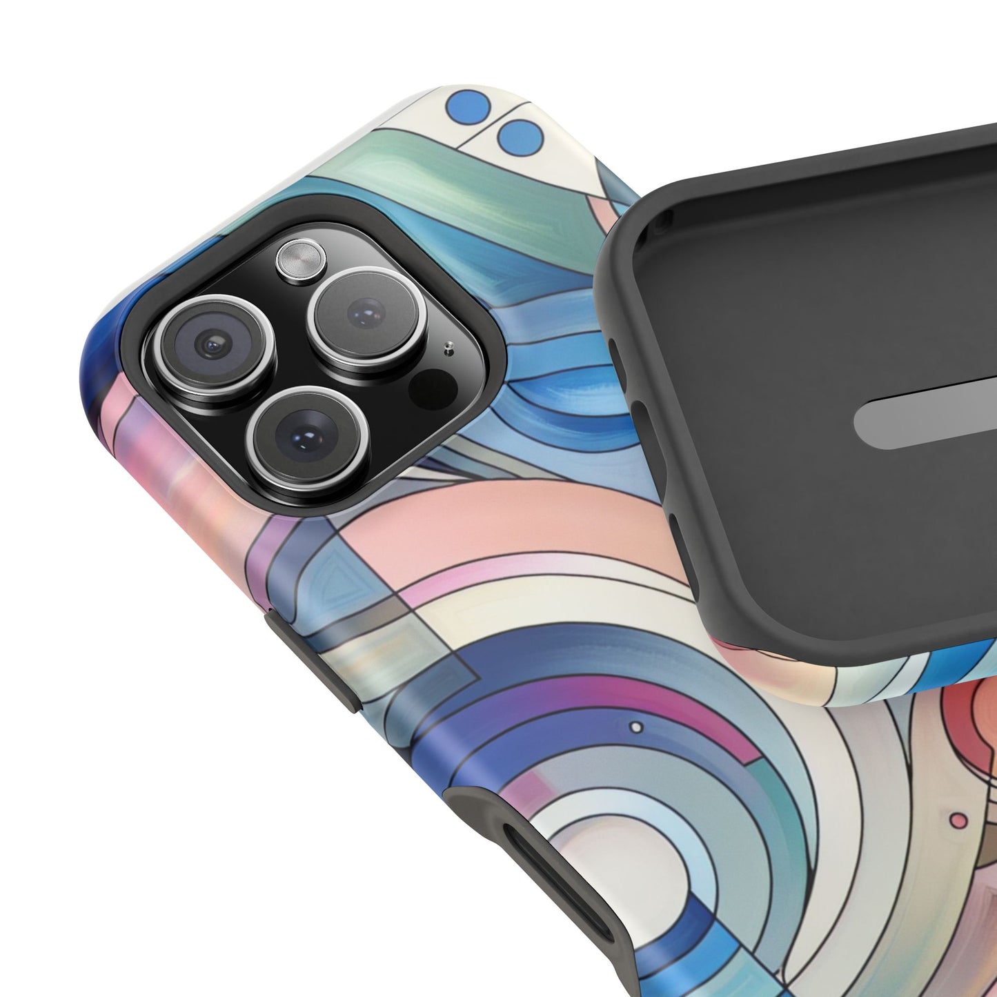 Artistic Magnetic Phone Case | Abstract Colorful Design, Unique Gift for Artists, Stylish Protection, Holiday Essentials, Phone Accessory