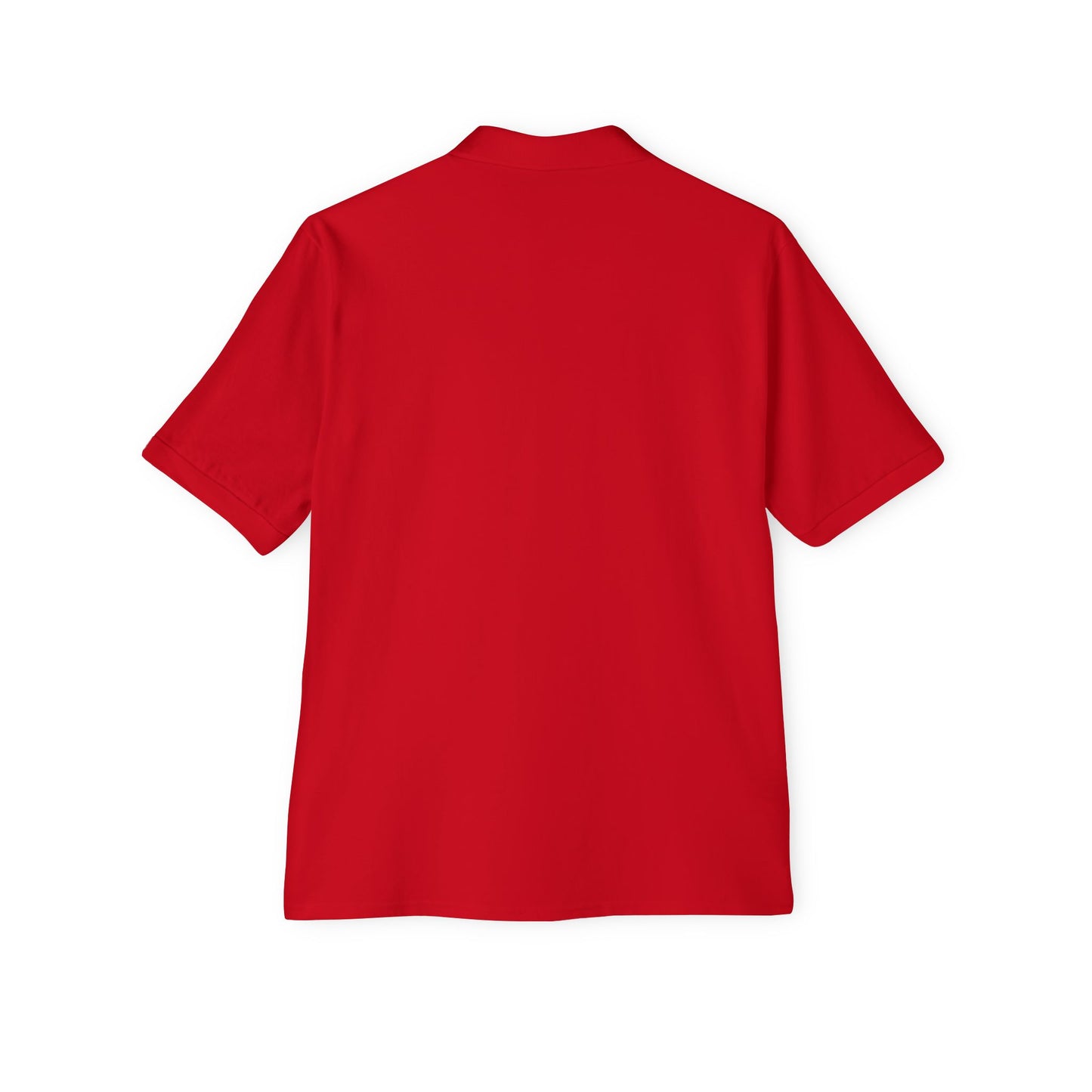 Men's Piqué Polo with Equestrian Design - Stylish Golf Shirt
