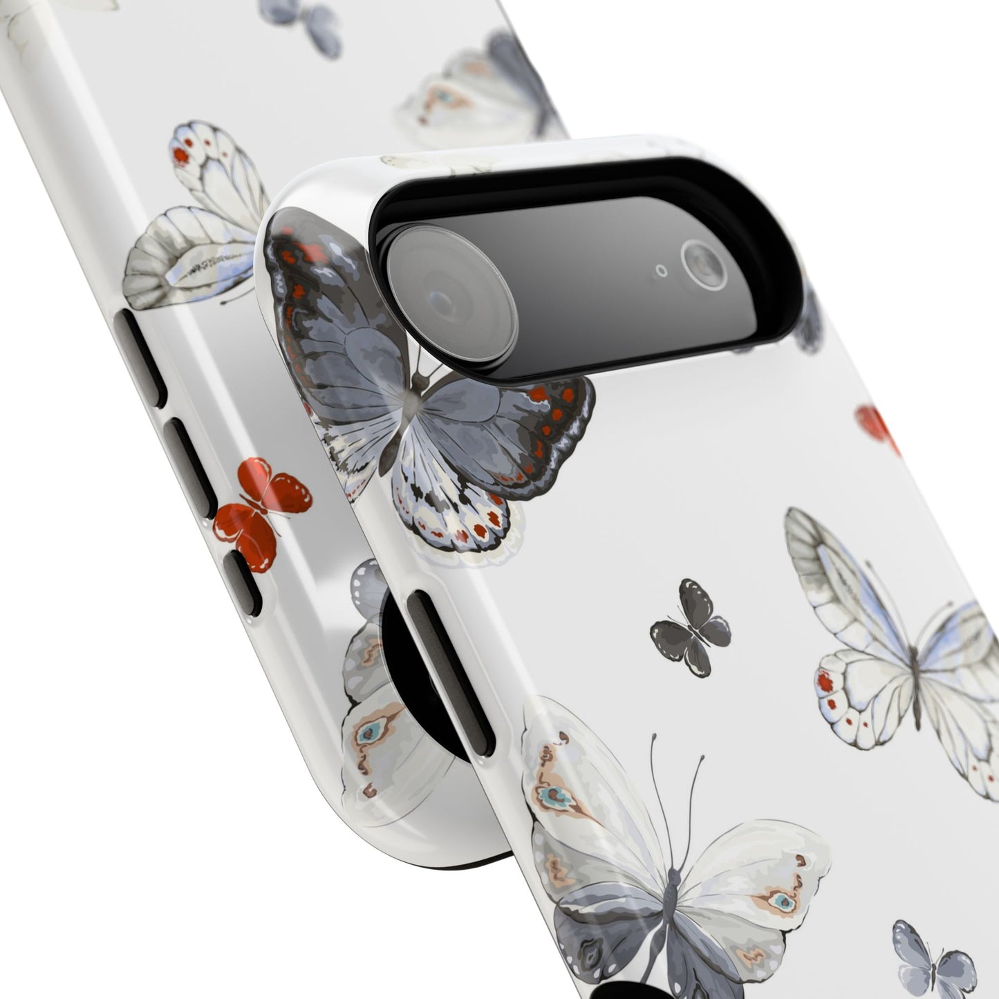 Butterfly Impact-Resistant Phone Case, Elegant Phone Cover, Gifts for Her, Nature Lovers, Eco-friendly Design, Cute Butterfly Case