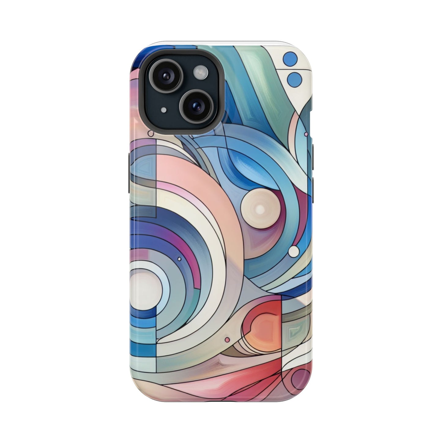 Artistic Magnetic Phone Case | Abstract Colorful Design, Unique Gift for Artists, Stylish Protection, Holiday Essentials, Phone Accessory