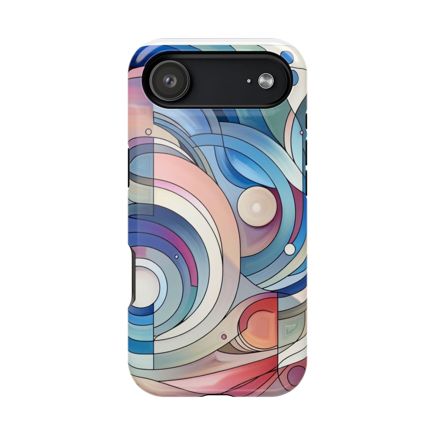 Artistic Magnetic Phone Case | Abstract Colorful Design, Unique Gift for Artists, Stylish Protection, Holiday Essentials, Phone Accessory