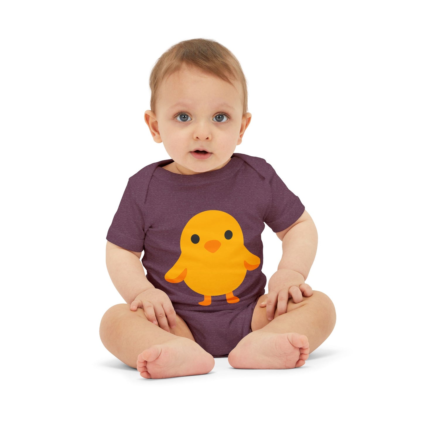 Adorable Baby Bodysuit with Cute Chick Design, Infant Onesie