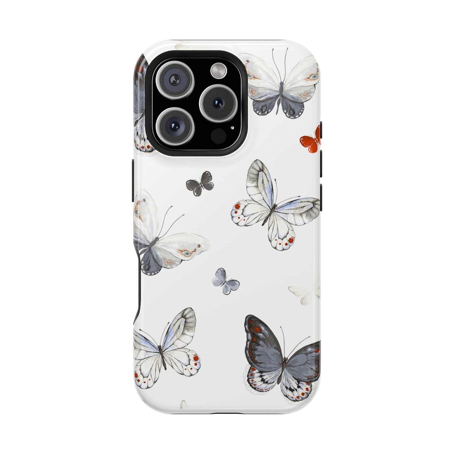 Butterfly Impact-Resistant Phone Case, Elegant Phone Cover, Gifts for Her, Nature Lovers, Eco-friendly Design, Cute Butterfly Case