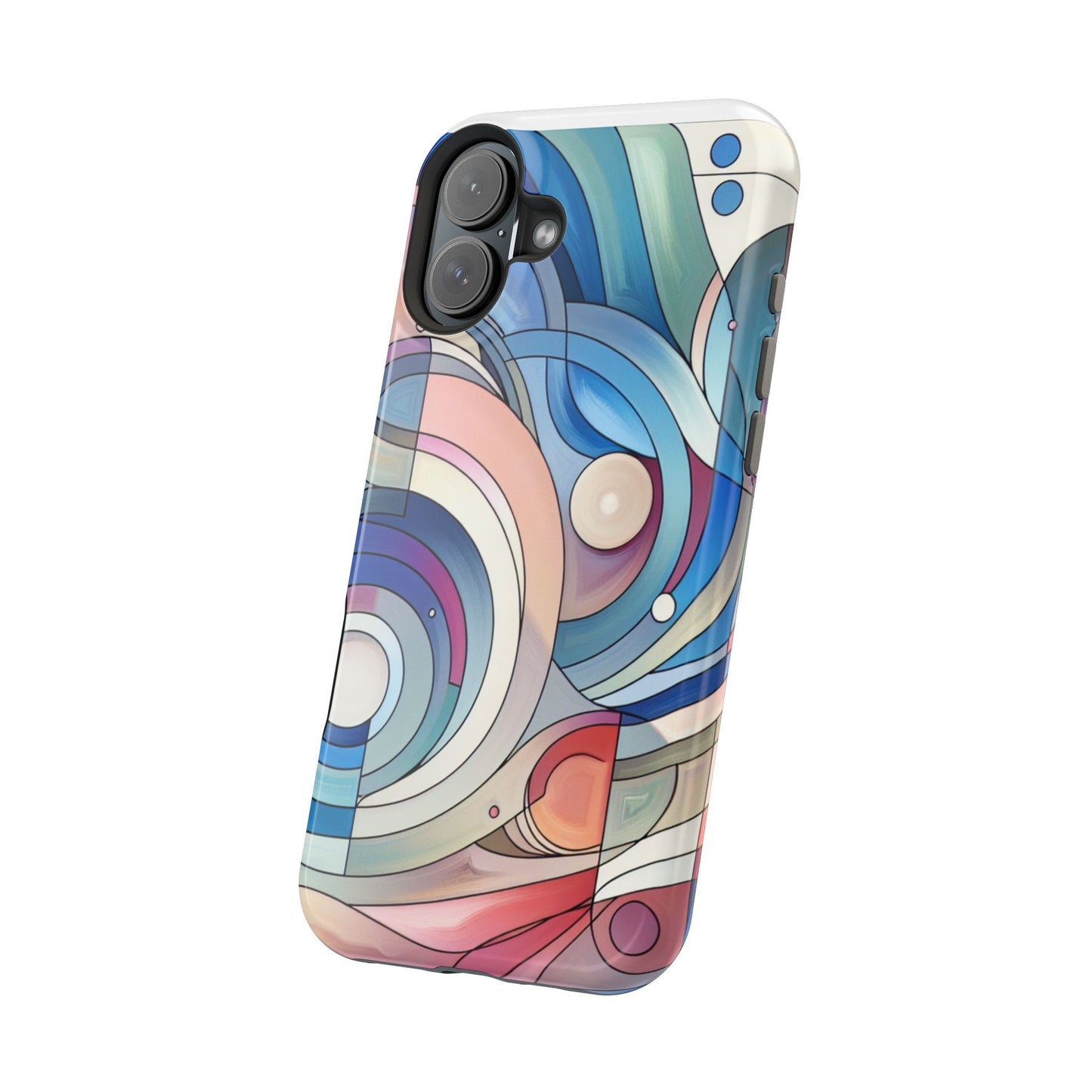 Artistic Magnetic Phone Case | Abstract Colorful Design, Unique Gift for Artists, Stylish Protection, Holiday Essentials, Phone Accessory