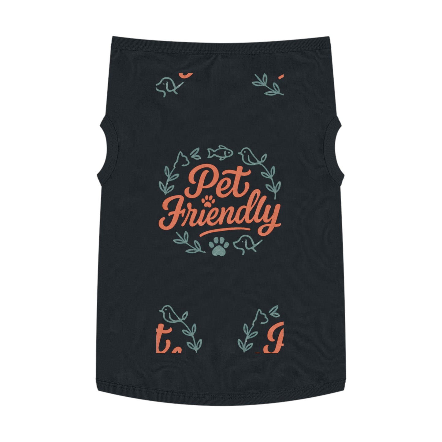 Pet Tank Top - "Pet Friendly" Graphic Dog & Cat Shirt