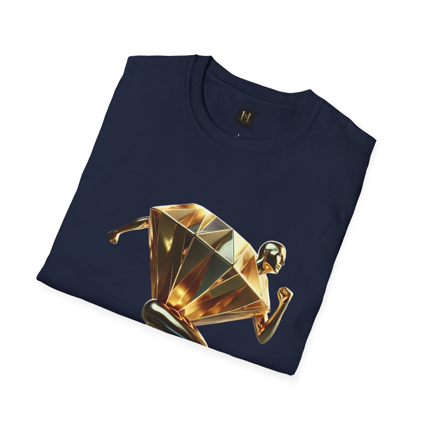 Diamond Runner Unisex Softstyle T-Shirt | Trendy Graphic Tee | Gift for Athletes, Birthday, Fitness Enthusiasts, Casual Wear, Art Lovers