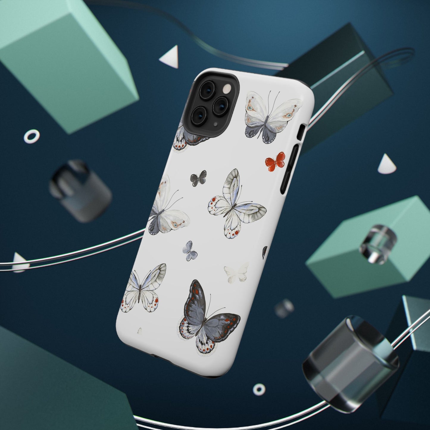 Butterfly Impact-Resistant Phone Case, Elegant Phone Cover, Gifts for Her, Nature Lovers, Eco-friendly Design, Cute Butterfly Case