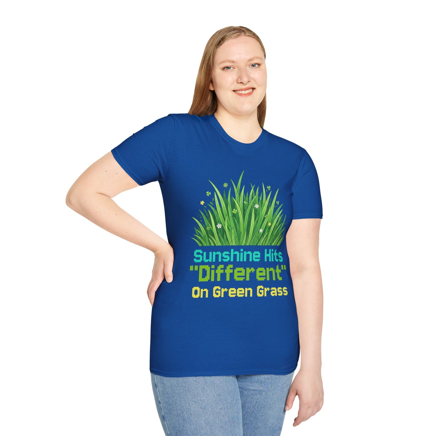 Sunshine Hits "Different" On Green Grass T-Shirt