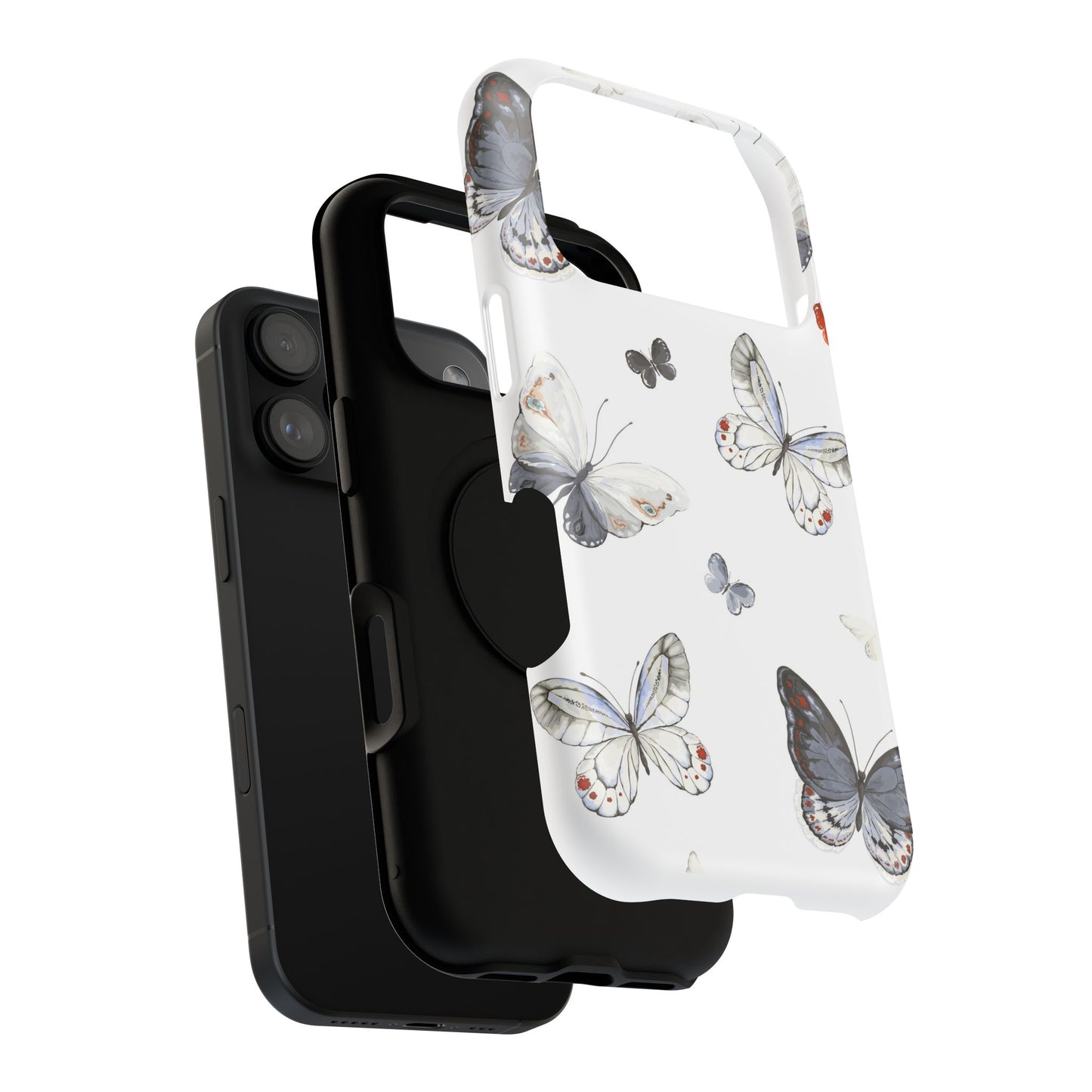 Butterfly Impact-Resistant Phone Case, Elegant Phone Cover, Gifts for Her, Nature Lovers, Eco-friendly Design, Cute Butterfly Case