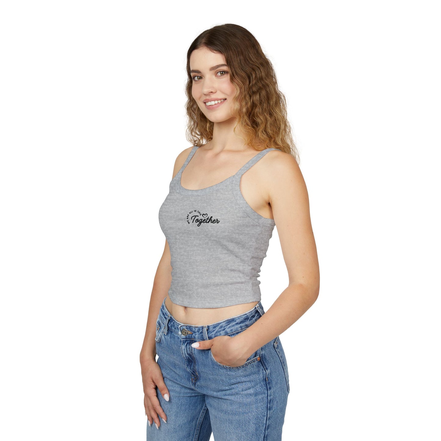 Together Heart Crop Tank Top
