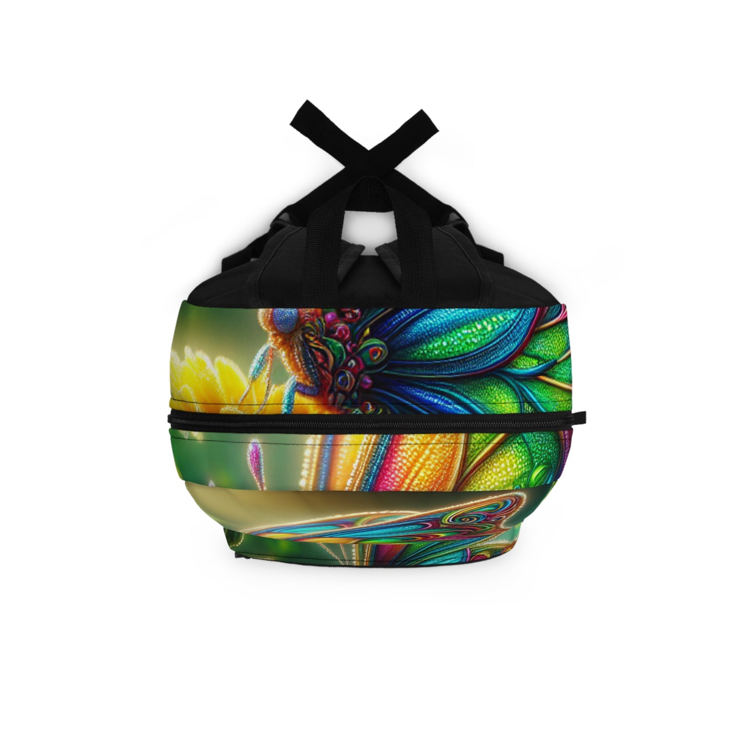 Vibrant Artist's Backpack, Colorful School Bag, Floral Print Backpack, Eco-Friendly Tote, Perfect for Students and Art Lovers
