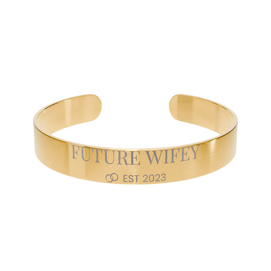 Personalized Future Wife Cuff Bracelet