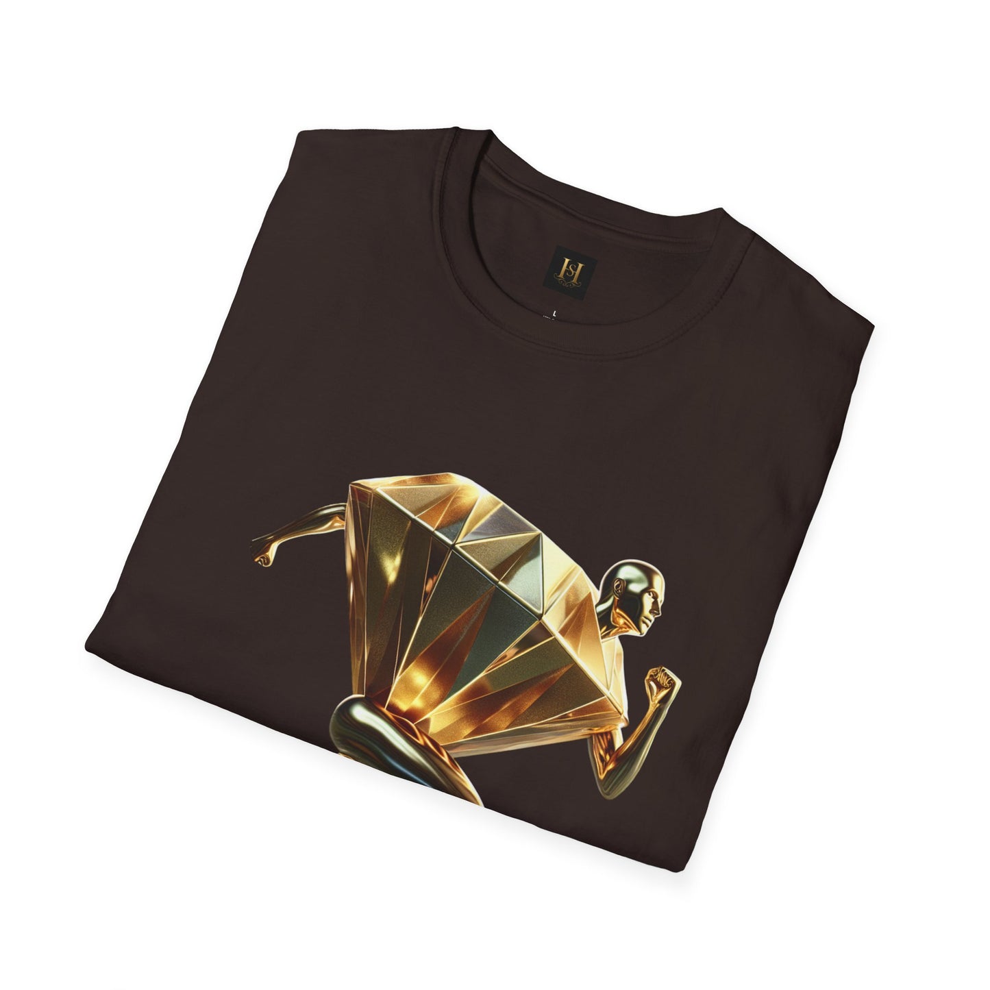 Diamond Runner Unisex Softstyle T-Shirt | Trendy Graphic Tee | Gift for Athletes, Birthday, Fitness Enthusiasts, Casual Wear, Art Lovers