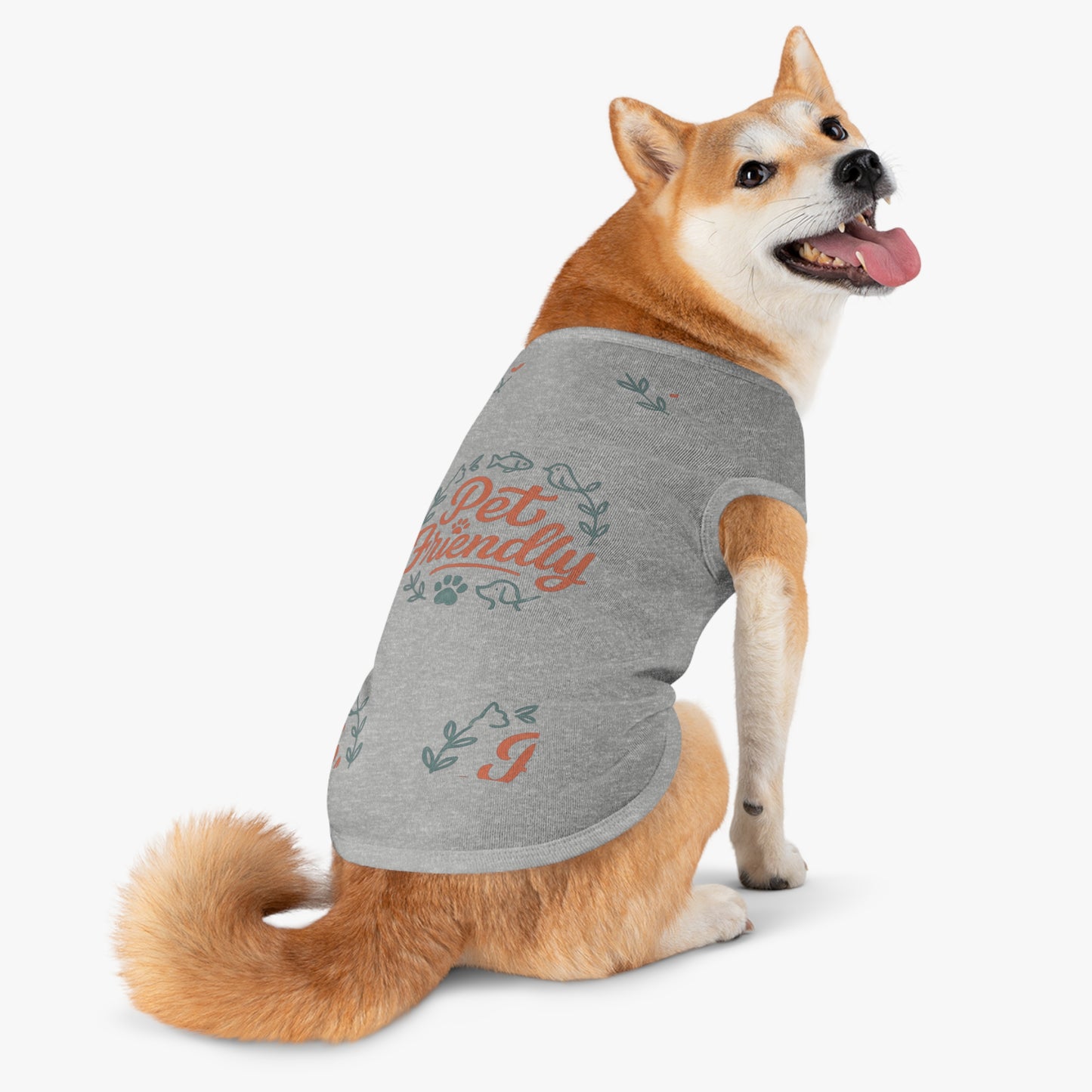 Pet Tank Top - "Pet Friendly" Graphic Dog & Cat Shirt
