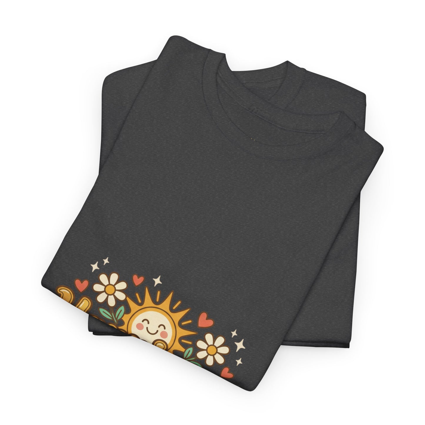T-Shirt — "Happiness" Retro Sunflower Graphic Tee