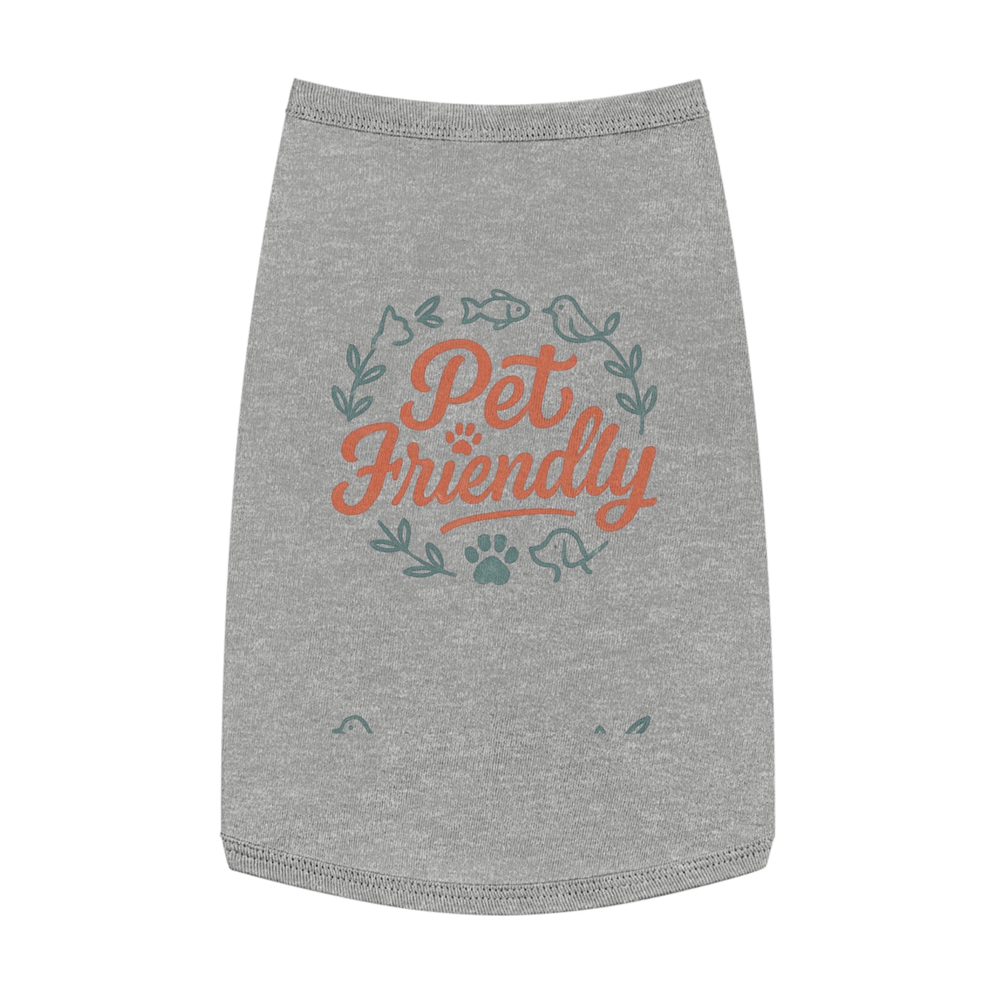 Pet Tank Top - "Pet Friendly" Graphic Dog & Cat Shirt