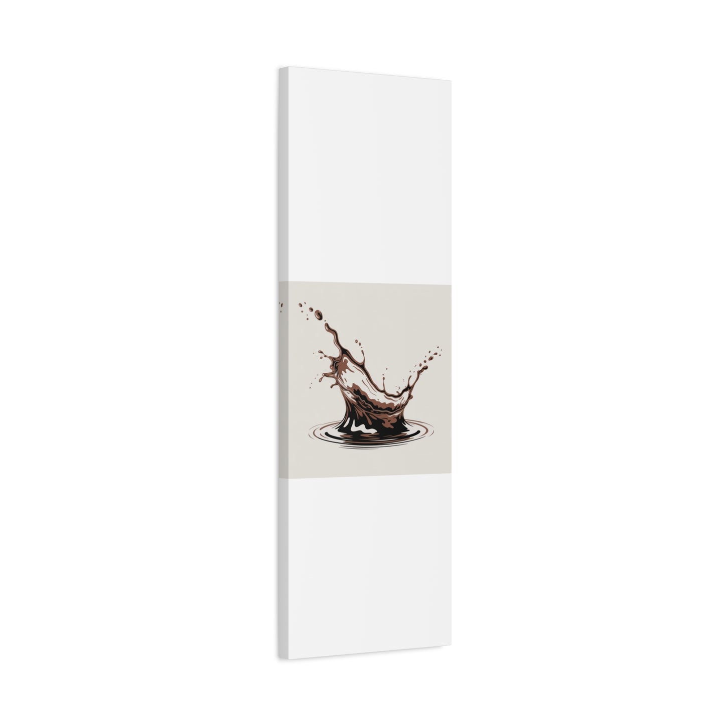 Chocolate Splash Matte Canvas Wall Art – Modern Kitchen Decor