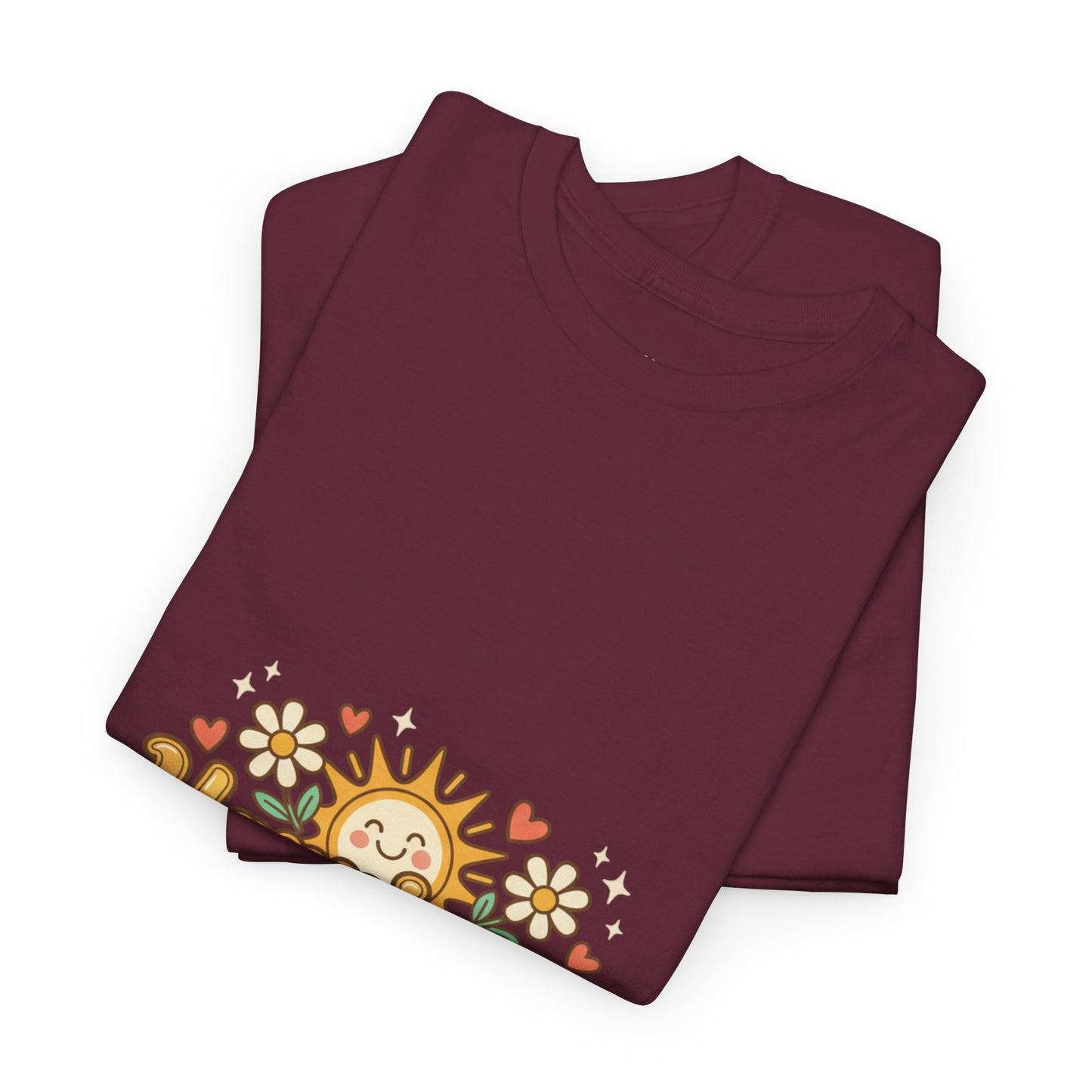 T-Shirt — "Happiness" Retro Sunflower Graphic Tee