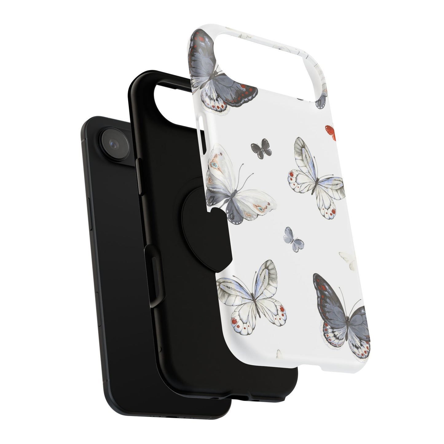 Butterfly Impact-Resistant Phone Case, Elegant Phone Cover, Gifts for Her, Nature Lovers, Eco-friendly Design, Cute Butterfly Case