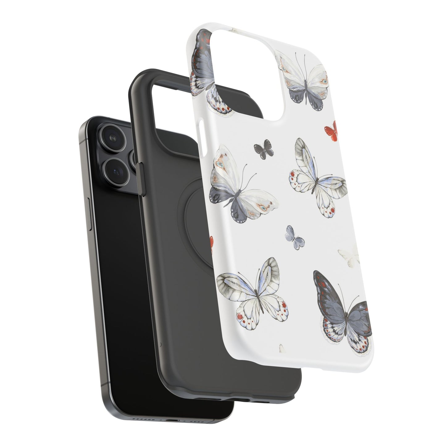 Butterfly Impact-Resistant Phone Case, Elegant Phone Cover, Gifts for Her, Nature Lovers, Eco-friendly Design, Cute Butterfly Case