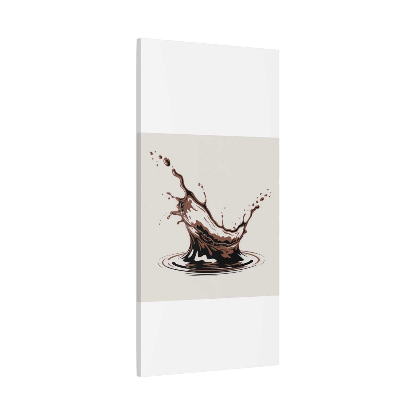 Chocolate Splash Matte Canvas Wall Art – Modern Kitchen Decor