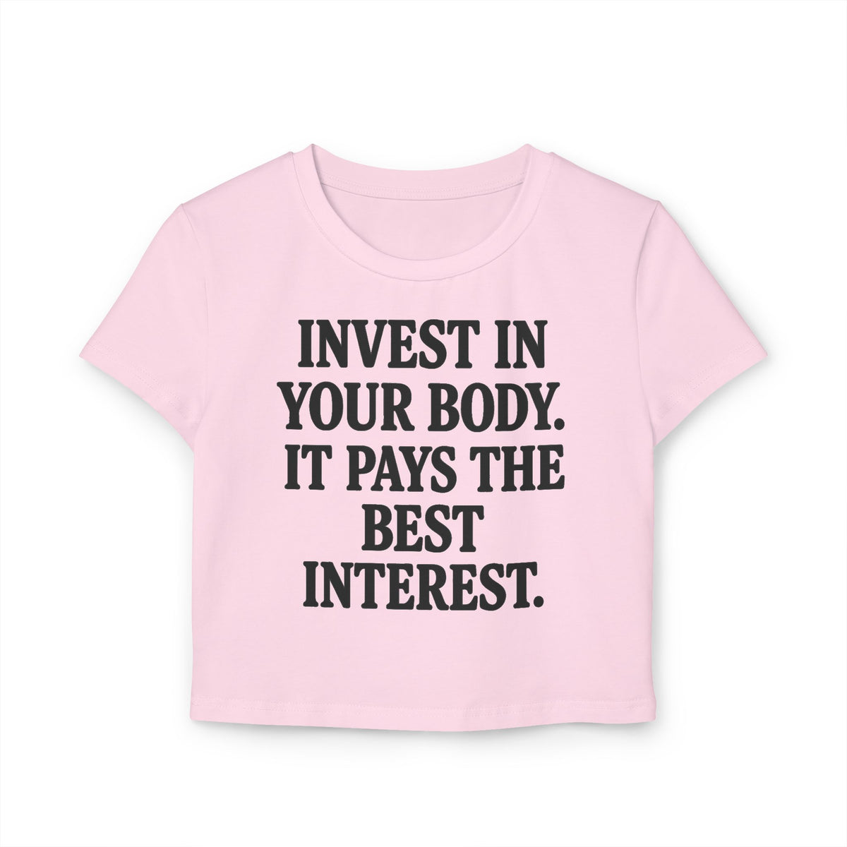 Invest in Your Body Crop Tee