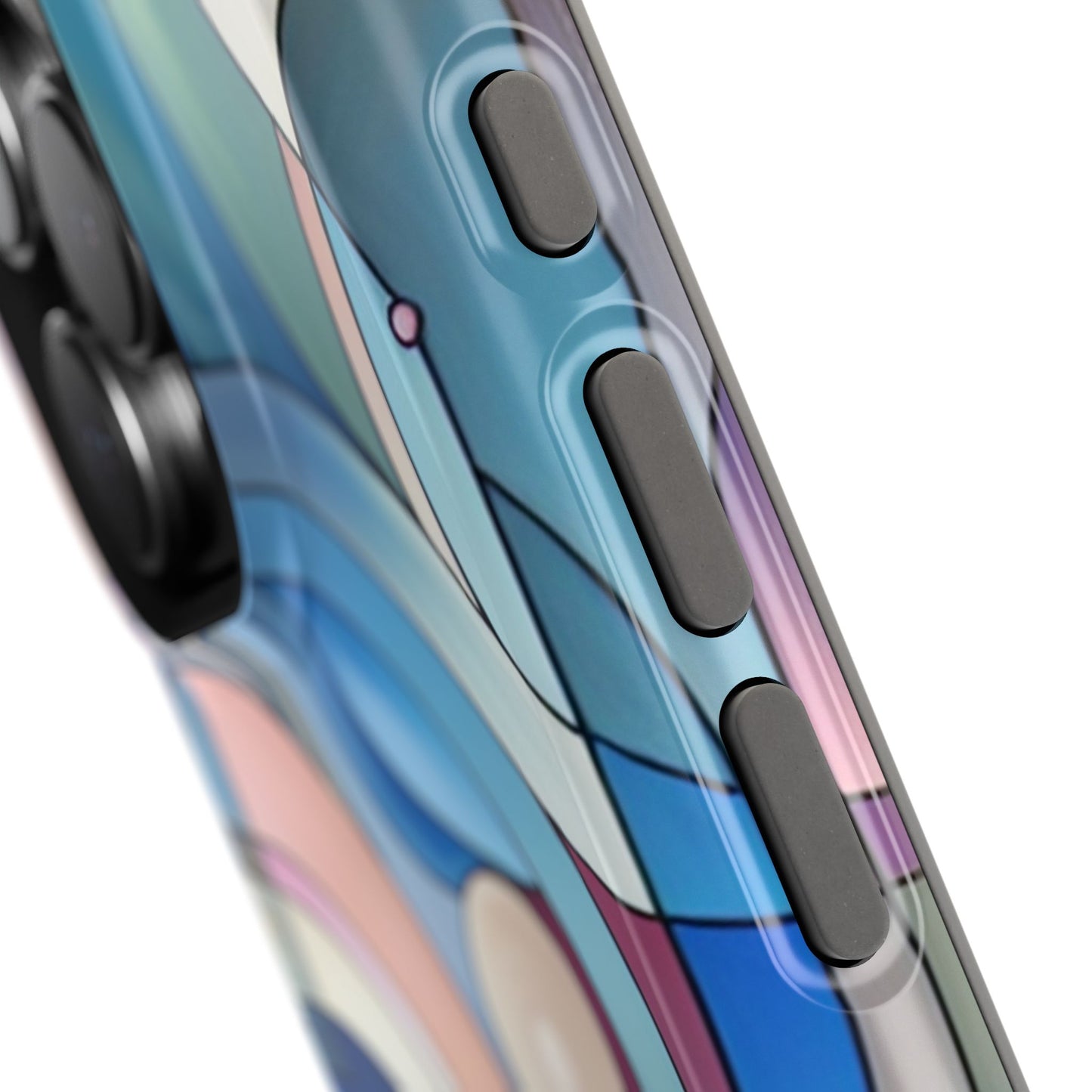 Artistic Magnetic Phone Case | Abstract Colorful Design, Unique Gift for Artists, Stylish Protection, Holiday Essentials, Phone Accessory