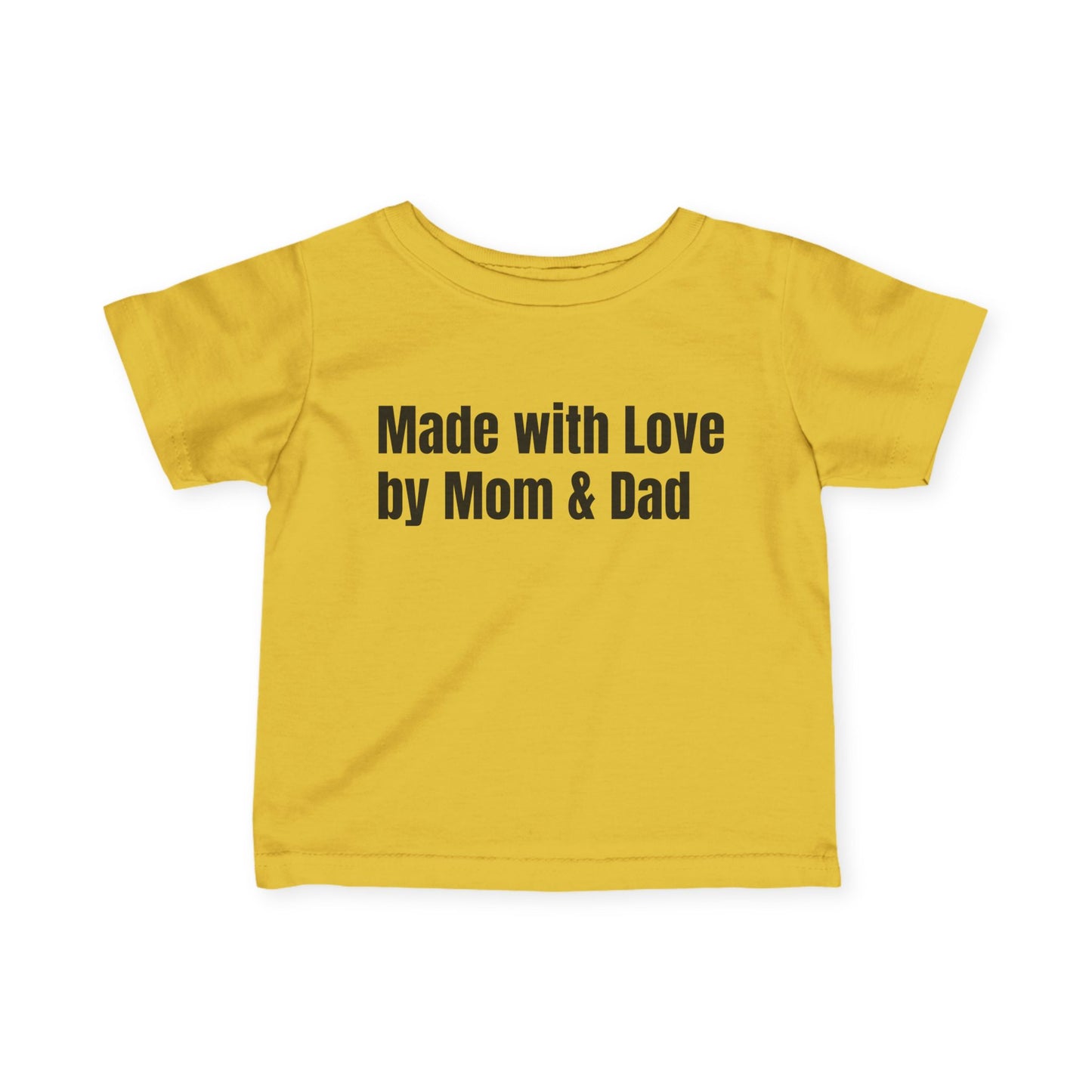 Cute Infant Tee - Made with Love by Mom & Dad
