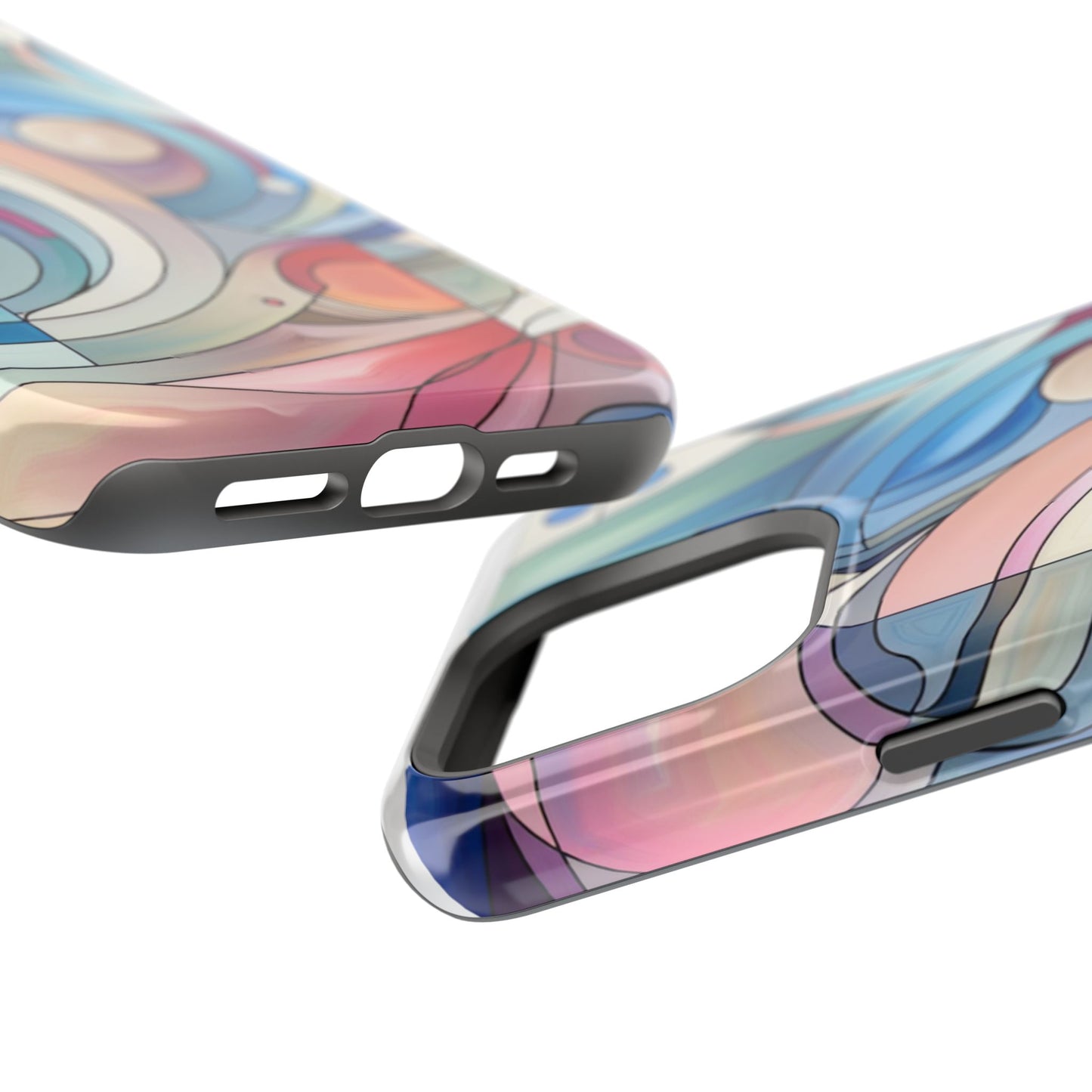 Artistic Magnetic Phone Case | Abstract Colorful Design, Unique Gift for Artists, Stylish Protection, Holiday Essentials, Phone Accessory