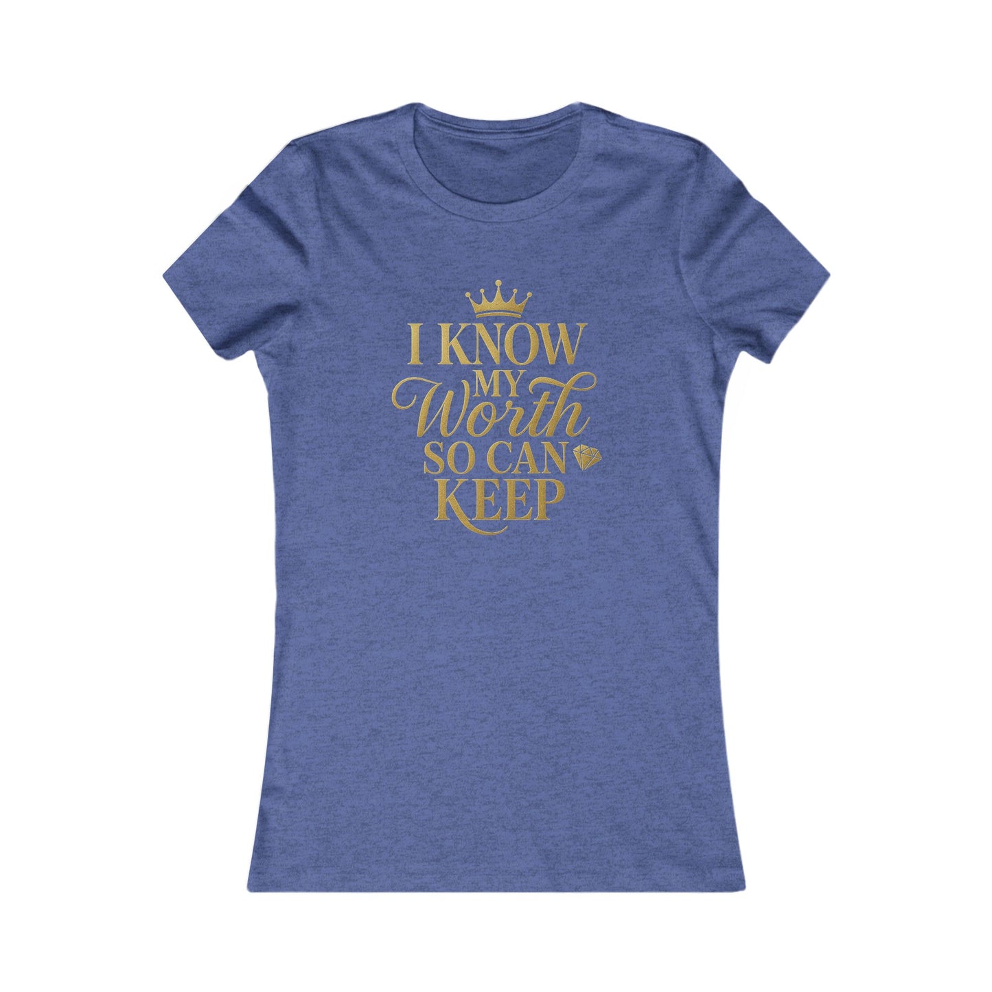Empowering Women's Tee - "I Know My Worth" Statement Shirt