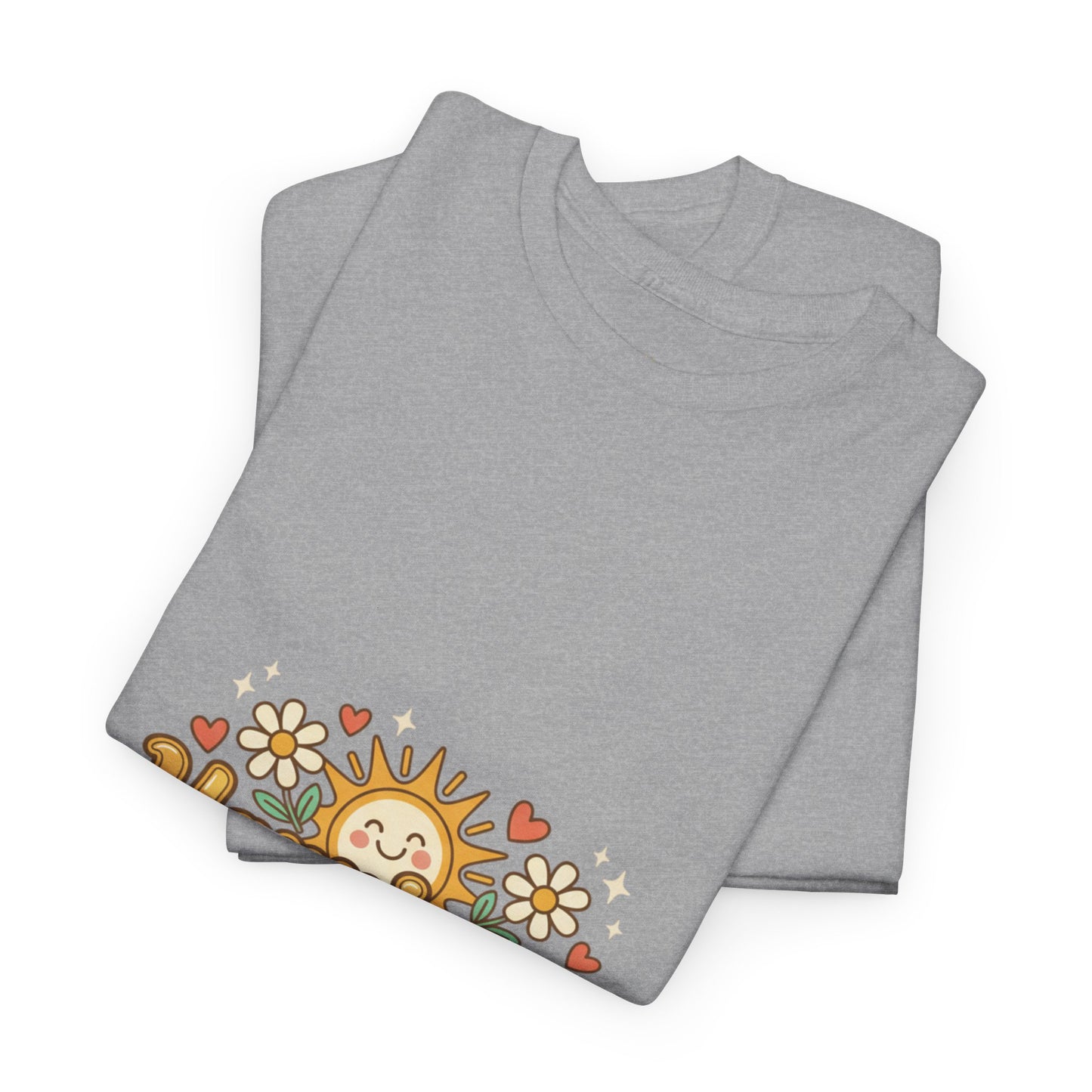 T-Shirt — "Happiness" Retro Sunflower Graphic Tee