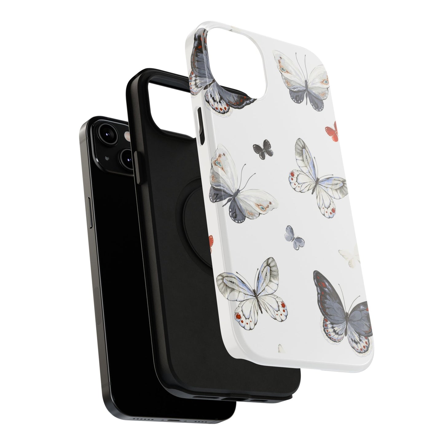 Butterfly Impact-Resistant Phone Case, Elegant Phone Cover, Gifts for Her, Nature Lovers, Eco-friendly Design, Cute Butterfly Case