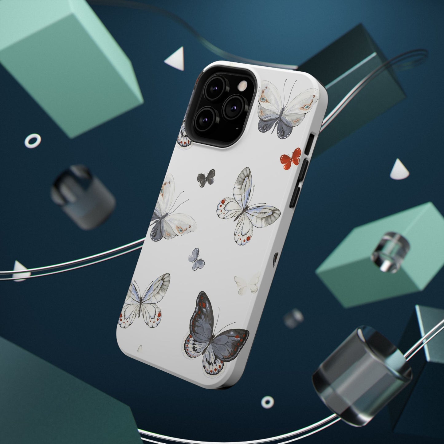Butterfly Impact-Resistant Phone Case, Elegant Phone Cover, Gifts for Her, Nature Lovers, Eco-friendly Design, Cute Butterfly Case