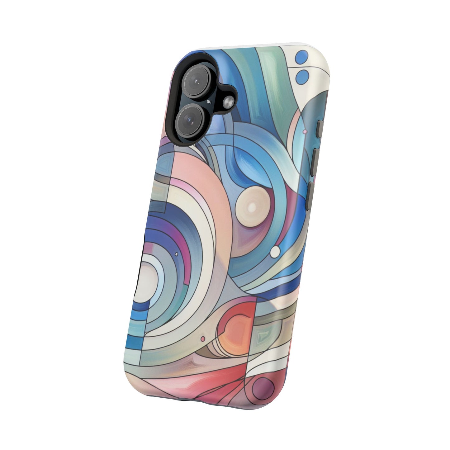 Artistic Magnetic Phone Case | Abstract Colorful Design, Unique Gift for Artists, Stylish Protection, Holiday Essentials, Phone Accessory