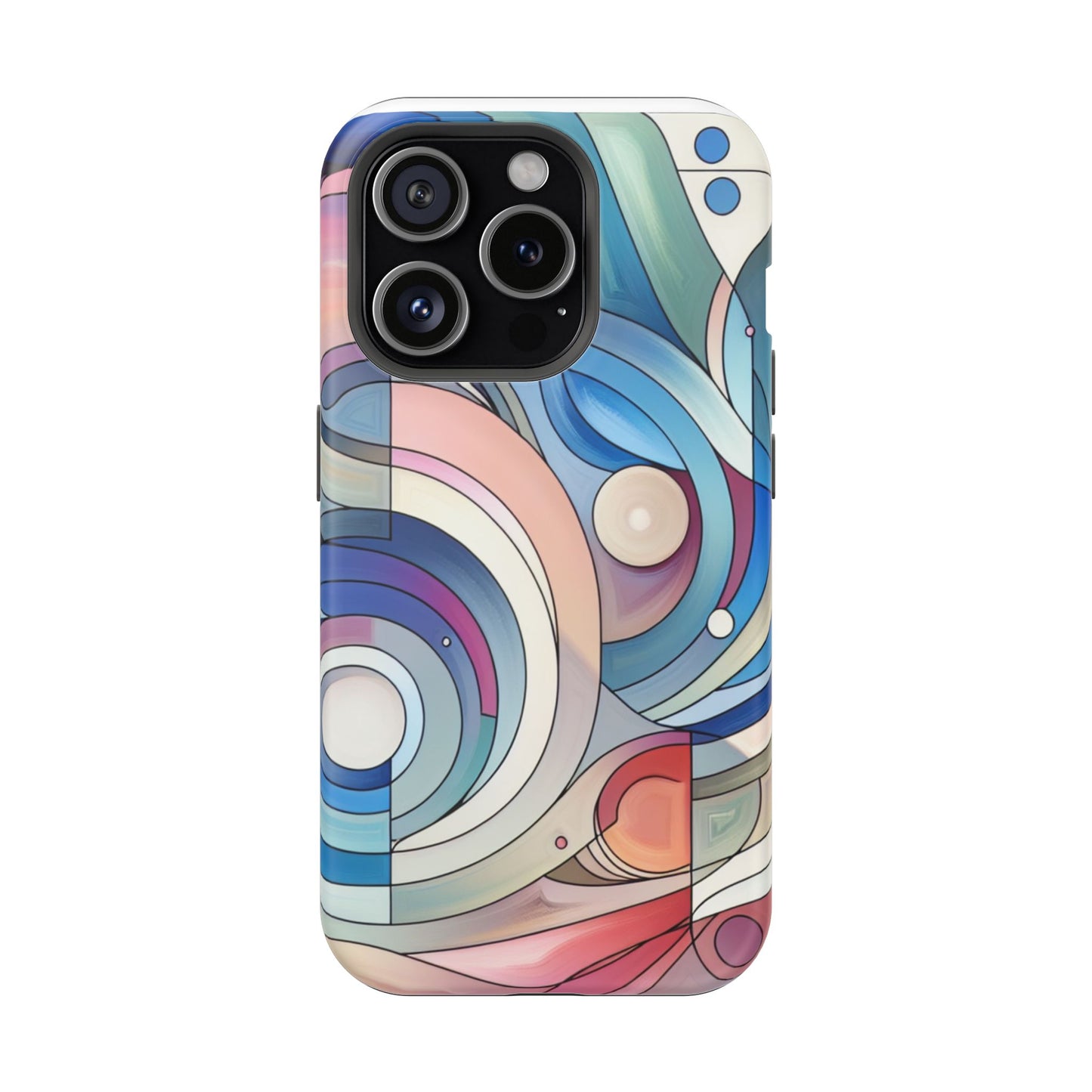 Artistic Magnetic Phone Case | Abstract Colorful Design, Unique Gift for Artists, Stylish Protection, Holiday Essentials, Phone Accessory