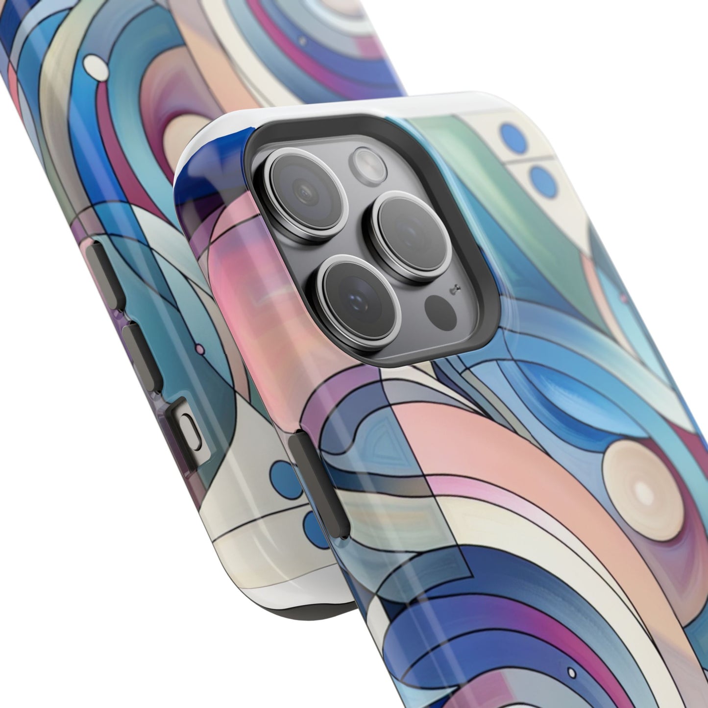 Artistic Magnetic Phone Case | Abstract Colorful Design, Unique Gift for Artists, Stylish Protection, Holiday Essentials, Phone Accessory