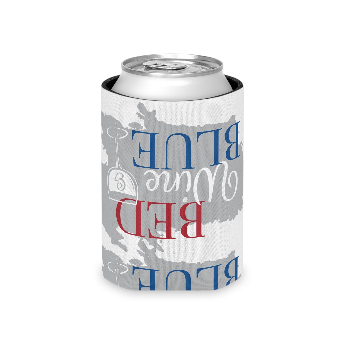 Can Cooler - "Red Wine Blue" State Pride Beer Koozie