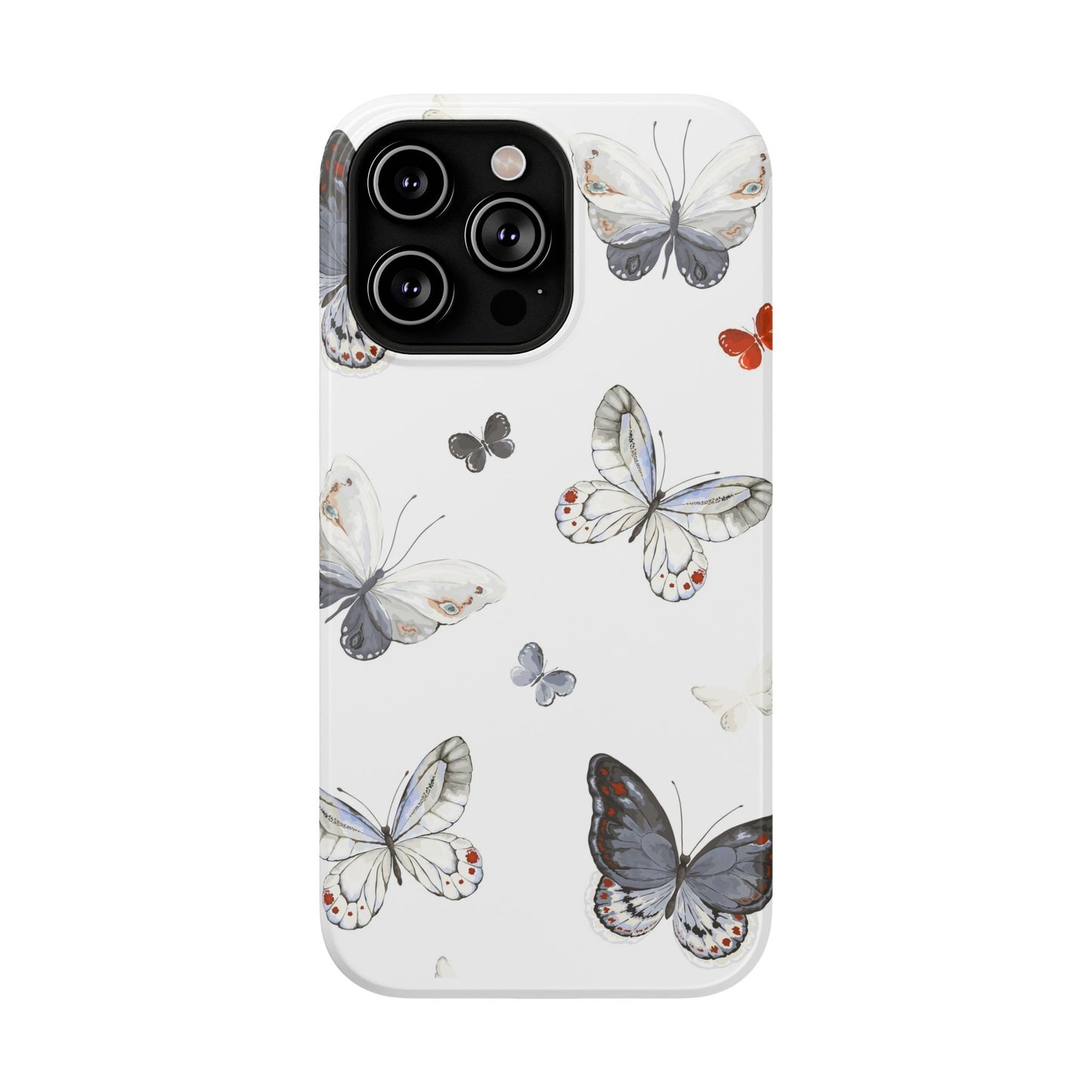 Butterfly Impact-Resistant Phone Case, Elegant Phone Cover, Gifts for Her, Nature Lovers, Eco-friendly Design, Cute Butterfly Case