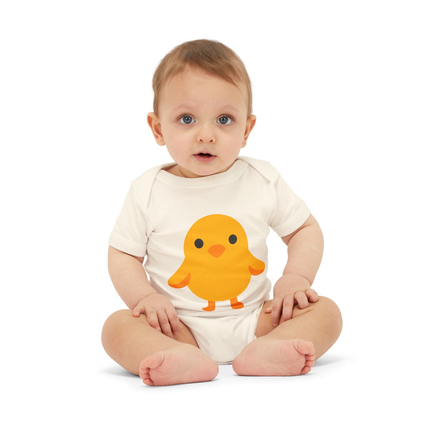 Adorable Baby Bodysuit with Cute Chick Design, Infant Onesie