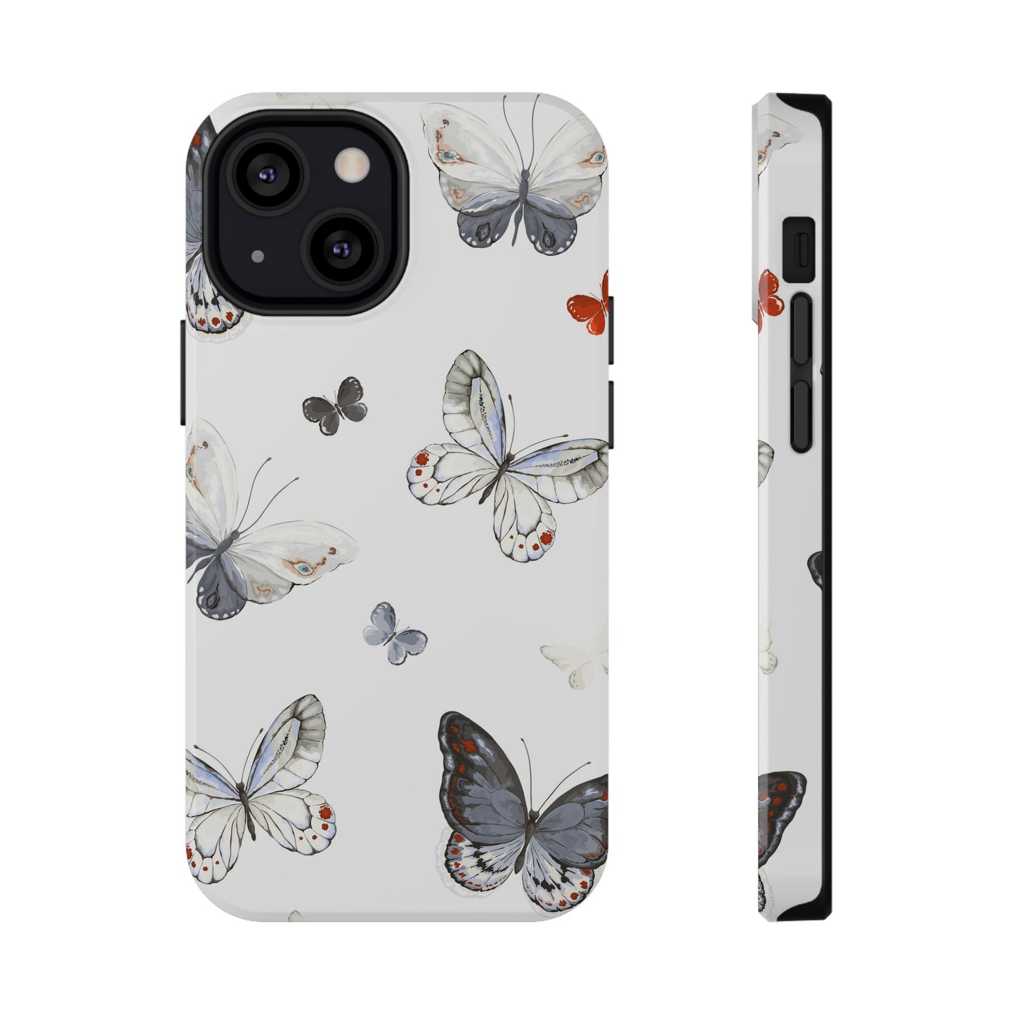 Butterfly Impact-Resistant Phone Case, Elegant Phone Cover, Gifts for Her, Nature Lovers, Eco-friendly Design, Cute Butterfly Case