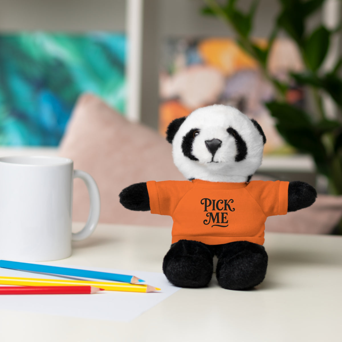 Pick Me Plush Bear with Tee — Cute Stuffed Animal Gift