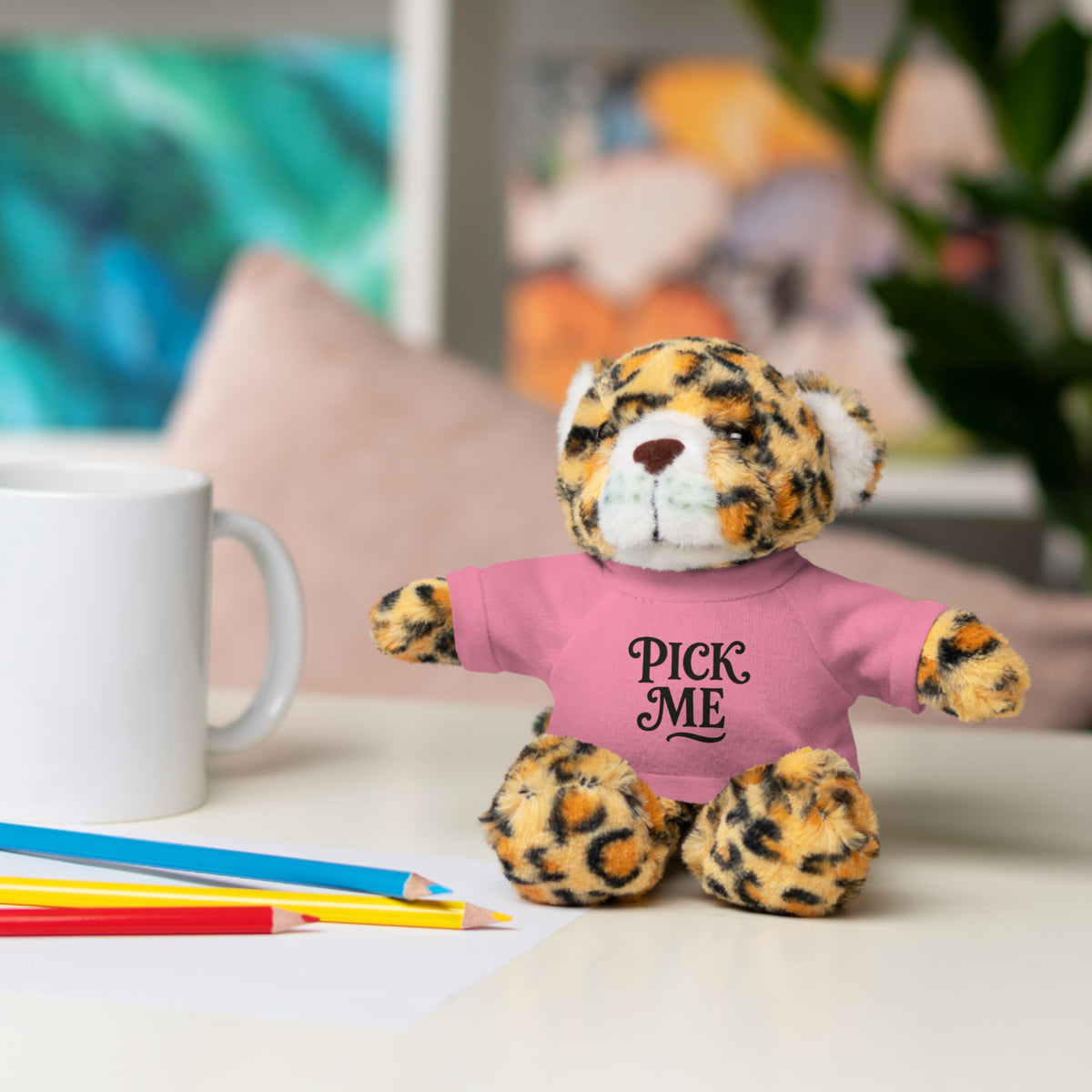 Pick Me Plush Bear with Tee — Cute Stuffed Animal Gift