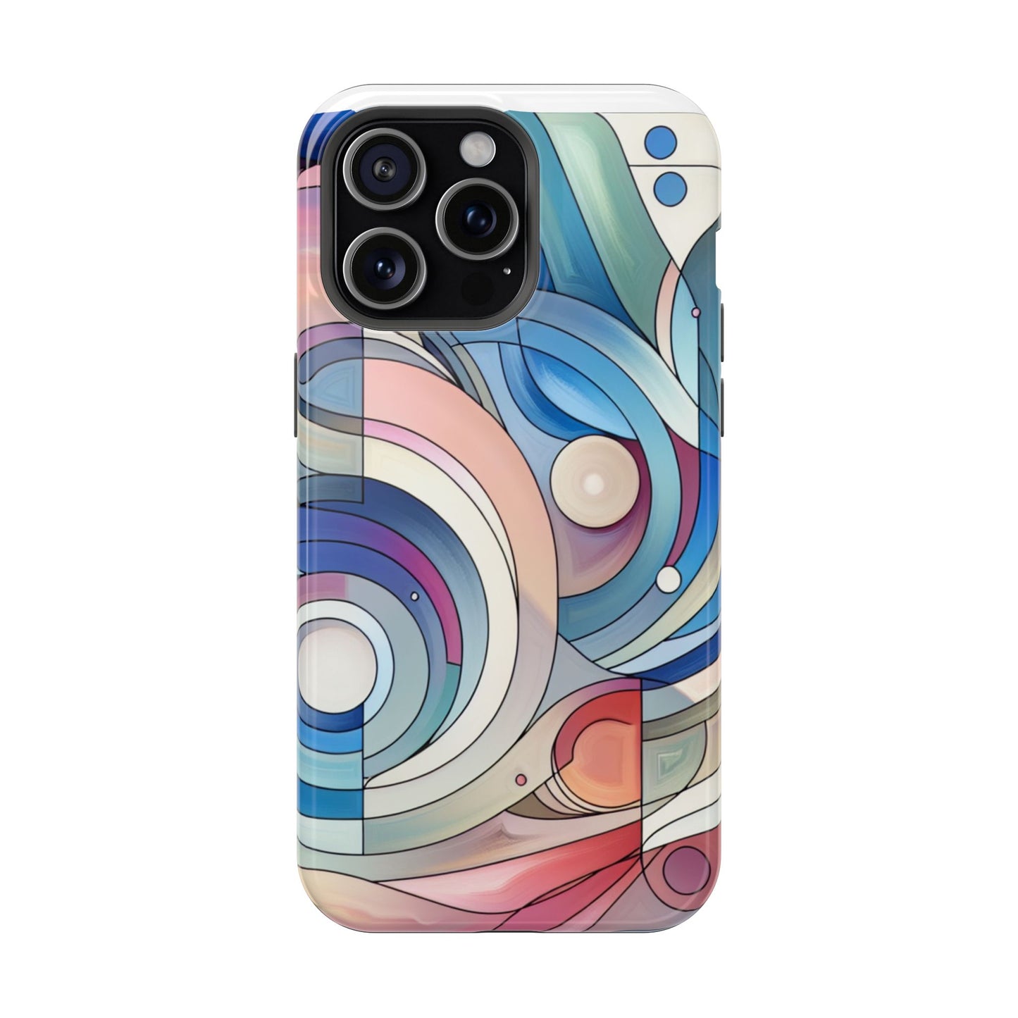 Artistic Magnetic Phone Case | Abstract Colorful Design, Unique Gift for Artists, Stylish Protection, Holiday Essentials, Phone Accessory