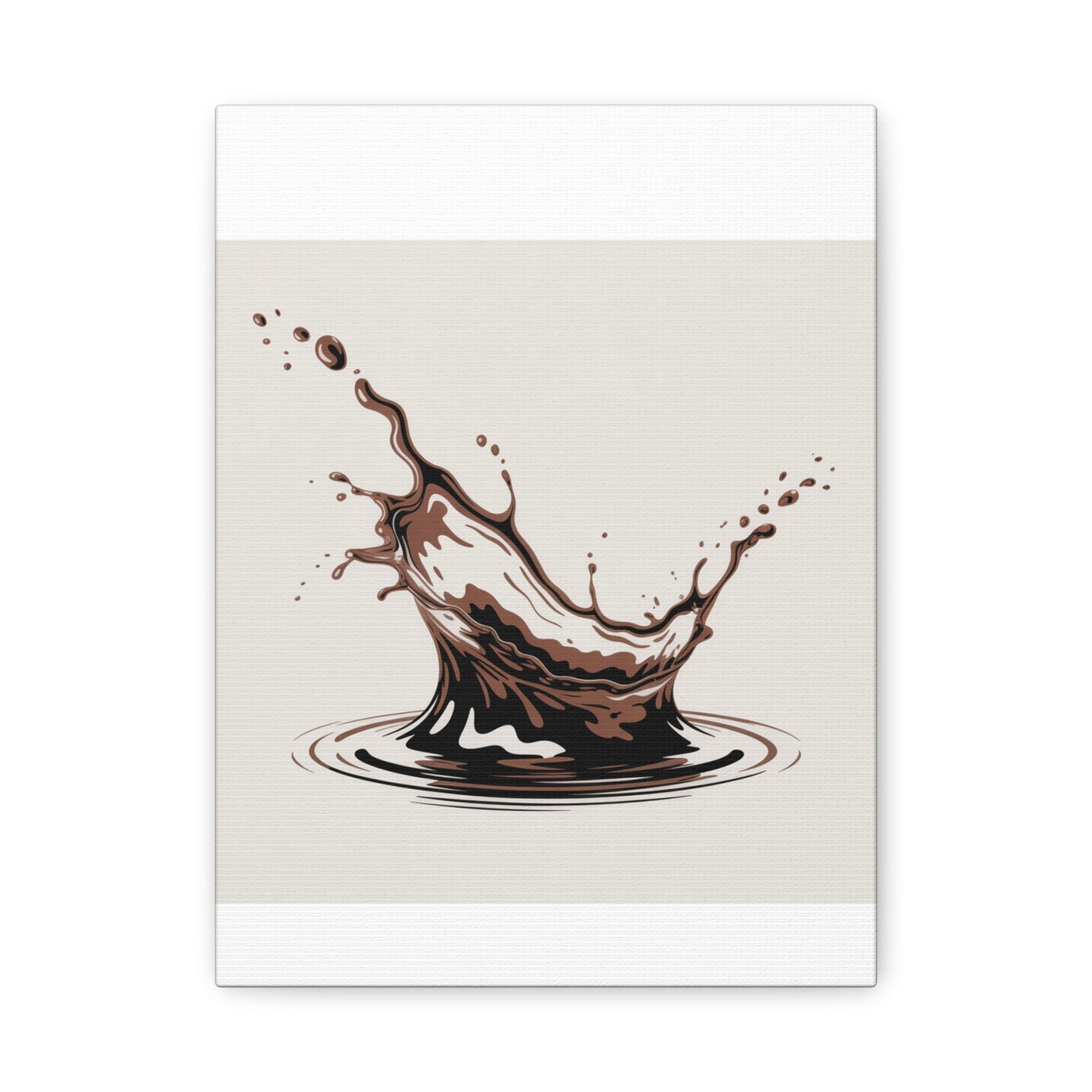 Chocolate Splash Matte Canvas Wall Art – Modern Kitchen Decor