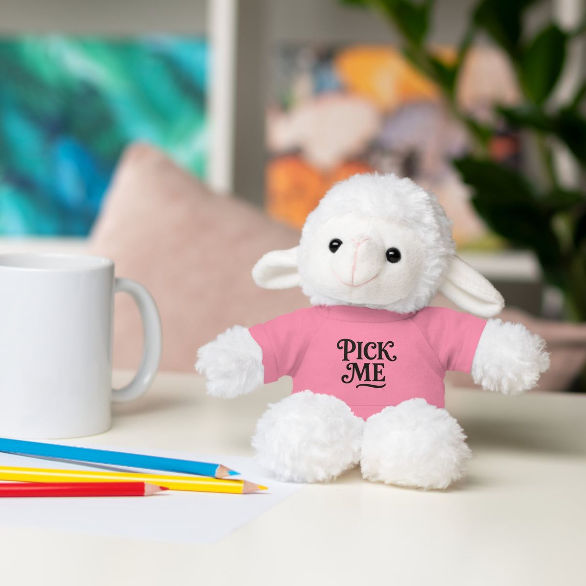 Pick Me Plush Bear with Tee — Cute Stuffed Animal Gift