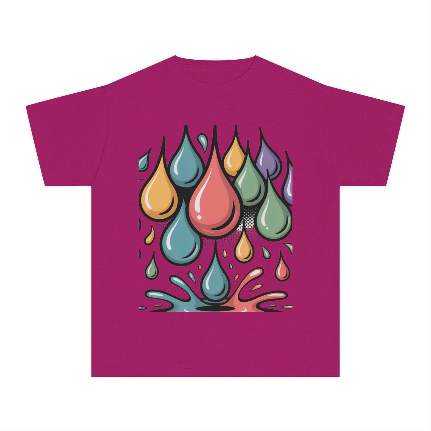 Colorful Rain Drop Youth Midweight Tee