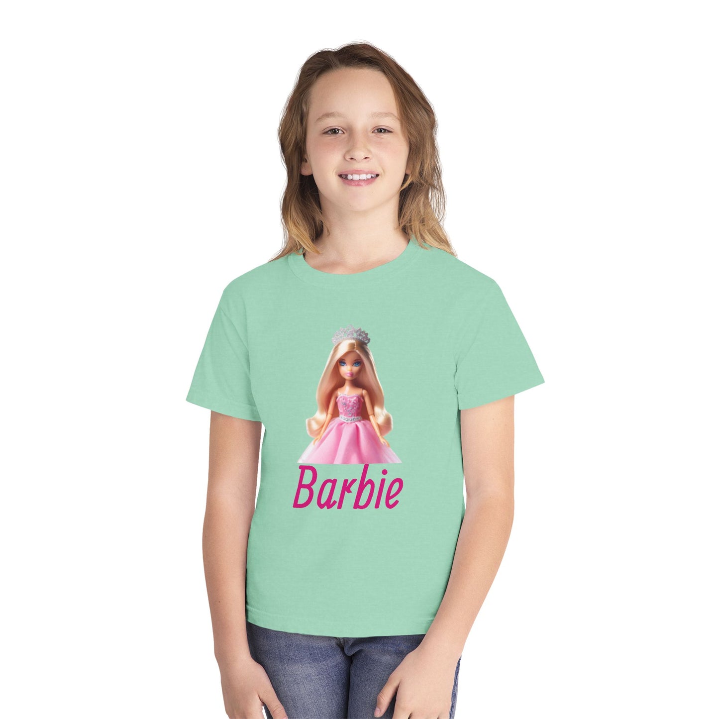Barbie Youth Midweight Tee, Cute Kids Shirt, Barbie Fan Gift, Birthday Shirt, Playdate Outfit