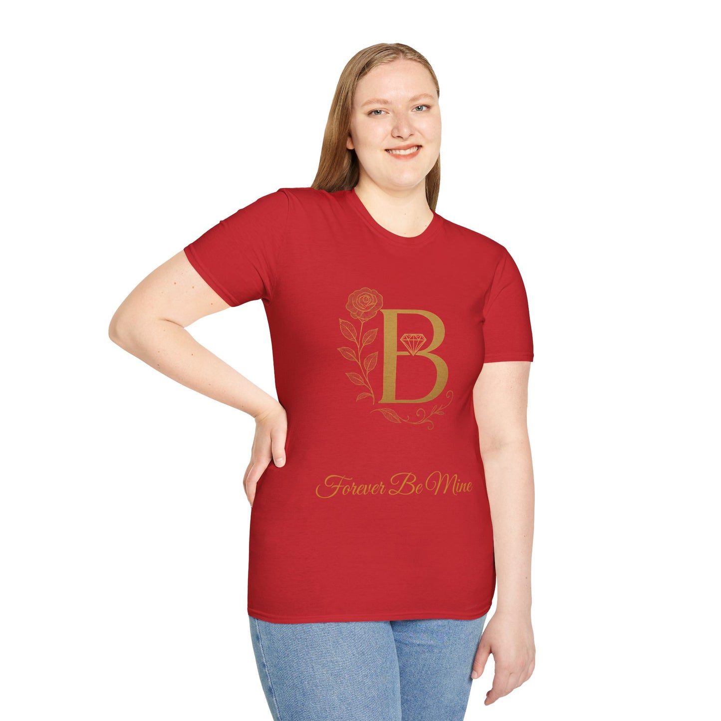 Personalized Floral Monogram T-Shirt, Forever Be Mine Shirt